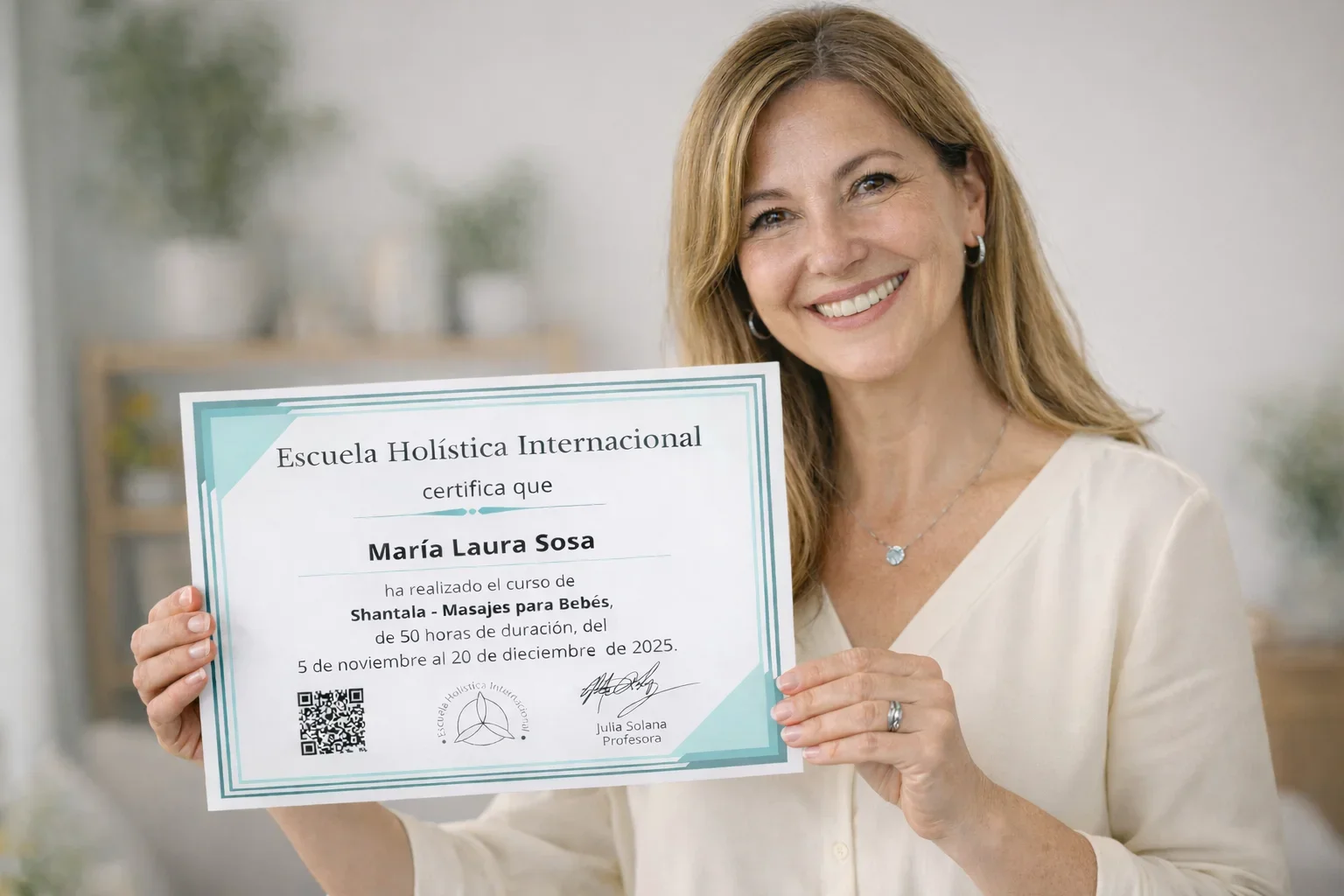 Curso de masajes para bebés Shantala Argentina