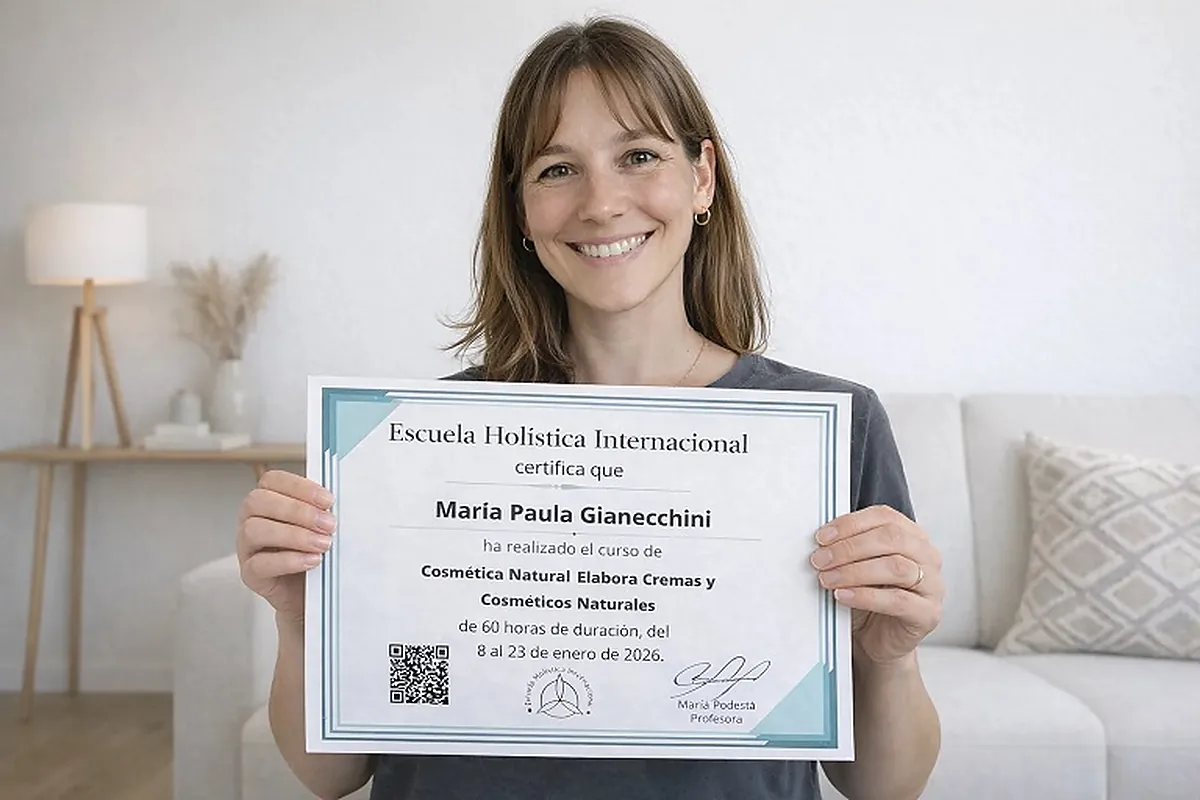 Diploma del Curso de Cosmética Natural